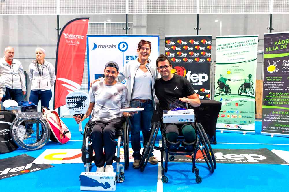 Disputat el VIII Open Nacional Ciutat de Gavà de Pàdel en Cadira