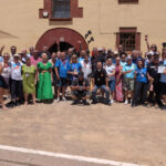 Foto de família de la Lliga interbarris de petanca