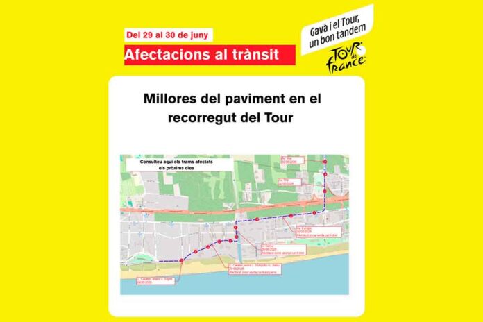 mapa-1-270626 Afectacions al trànsit per treballs previs al pas del Tour