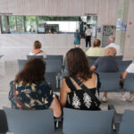La sala d’espera d’Urgències de l’Hospital de Viladecans, aquest matí