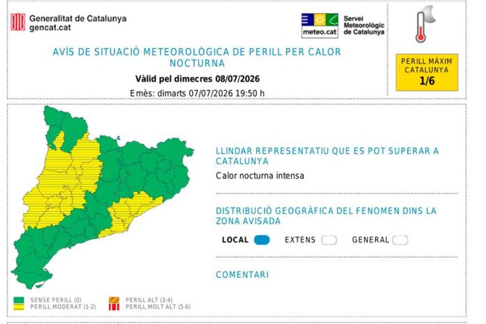 Alerta per calor extrema