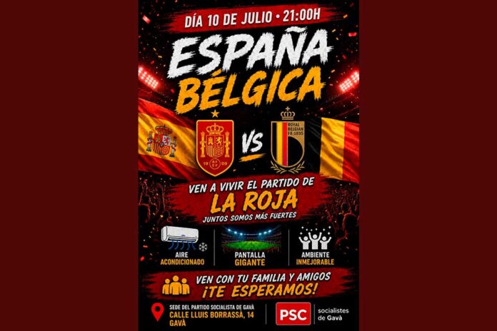 psc-mundial-080726 El PSC Gavà obre la seu per seguir el pròxim partit de La Roja