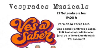 Ves a Saber actuaran el diumenge 27 a les Vesprades Musicals Ves a Saber