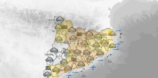 Es manté l’alerta de pluges fins dimarts al matí Es manté l'alerta de pluges intenses