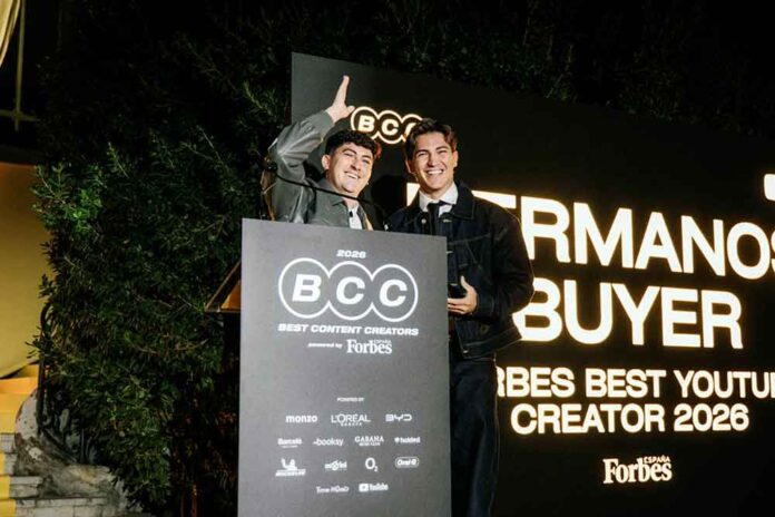 xbuyer-071026 Els xBuyer de Gavà guanyadors del Forbes Best YouTube Creator 2026Forbes Best YouTube Creator 2026